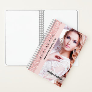 Das perfekte Notebook   Rose Pink Glitz Notizbuch