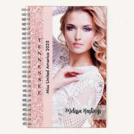 Das perfekte Notebook | Rose Pink Glitz Notizbuch