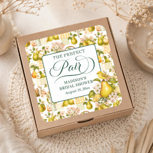 Das perfekte Paar - Geschenk zur Brautparty Quadratischer Aufkleber
