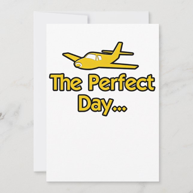 Das perfekte Tag Flugzeug Karte (Vorderseite)