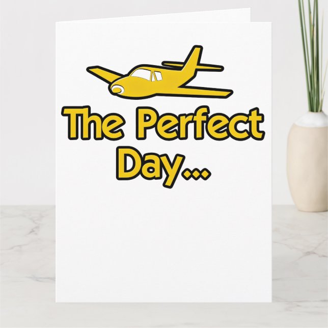Das perfekte Tag Flugzeug Karte (Vorderseite)