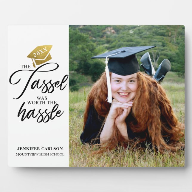 Das personalisierte Abschluss Foto Plaque Fotoplatte (Vorderseite)