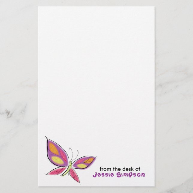 Das personalisierte Briefpapier der Spaß-Kinder (Vorderseite)