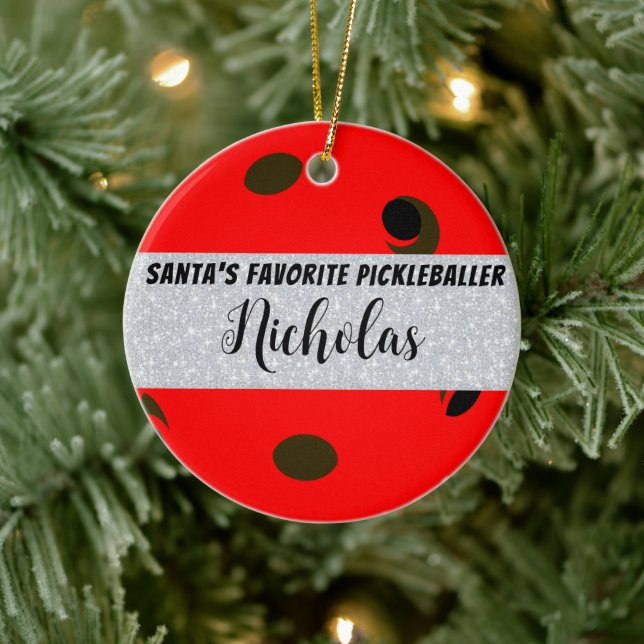Das Personalisierte Foto des Weihnachtsmeisters Keramik Ornament (Baum)
