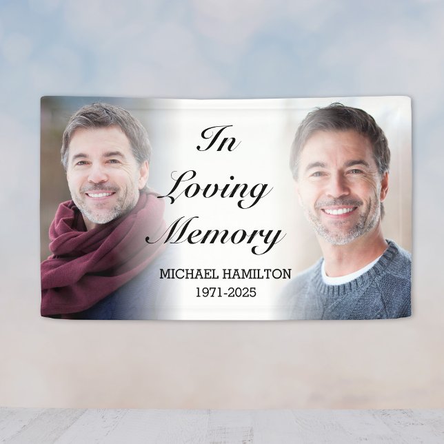 Das Personalisierte Gedächtnistraining im Foto Banner (In Loving Memory Personalized Memorial Photo Banner
)