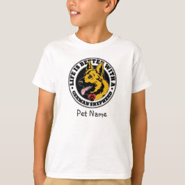 Das Personalisierte Leben des deutschen Hirten ist T-Shirt