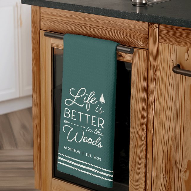 Das personalisierte Leben im Wald ist besser Geschirrtuch (Von Creator hochgeladen)