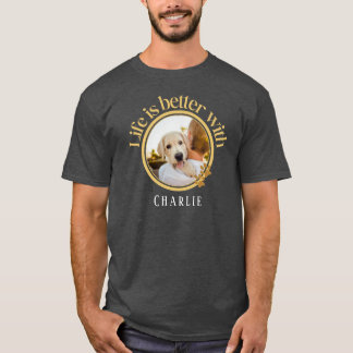 Das personalisierte Leben ist mit dem Pet-Foto und T-Shirt