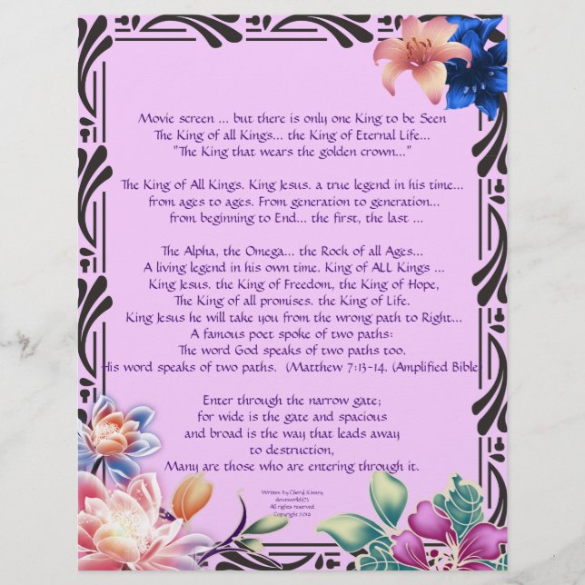 Das Personalisierte Papier über die schmale Straße (Vorderseite)