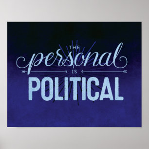 Das persönliche ist - Druck 11x14 politisch Poster