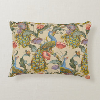 Das Pfauenmuster Art Nouveau 1890 Dekokissen