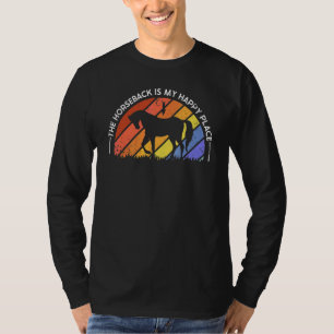 Das Pferd Ist Mein Glücklicher Ort Pferdesport Vol T-Shirt