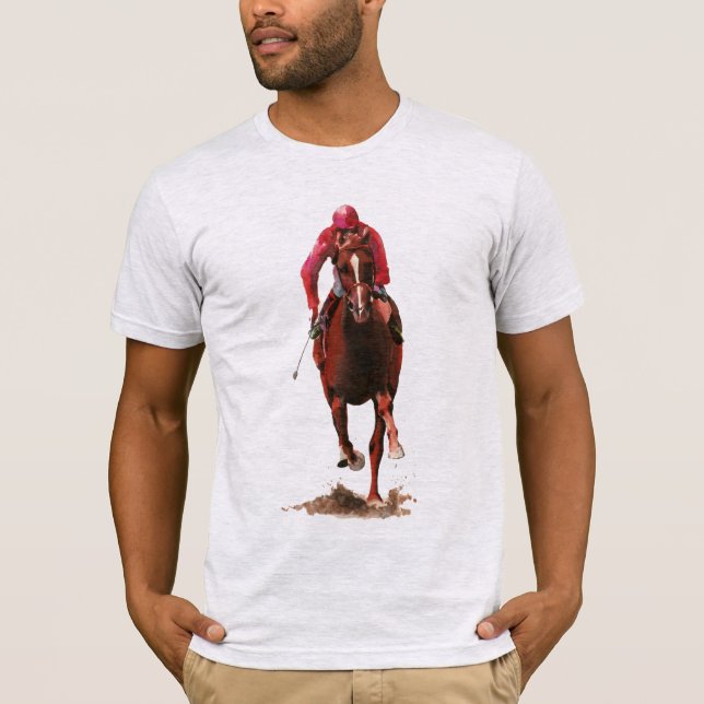Das Pferd und der Jockey T-Shirt (Vorderseite)