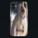 Das pferdeartige Pferd des Soul-| personalisiert Case-Mate iPhone Hülle<br><div class="desc">Nahaufnahmephotographie eines pferdeartigen Pferdekopfs. Personalisiertes Geschenk für Reiter,  Cowboys,  Cowgirls,  Förster und Pferdliebhaber. Photography©riverme*2012/04/23.</div>