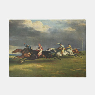 Das Pferderennen der Epsom Derby Fußmatte