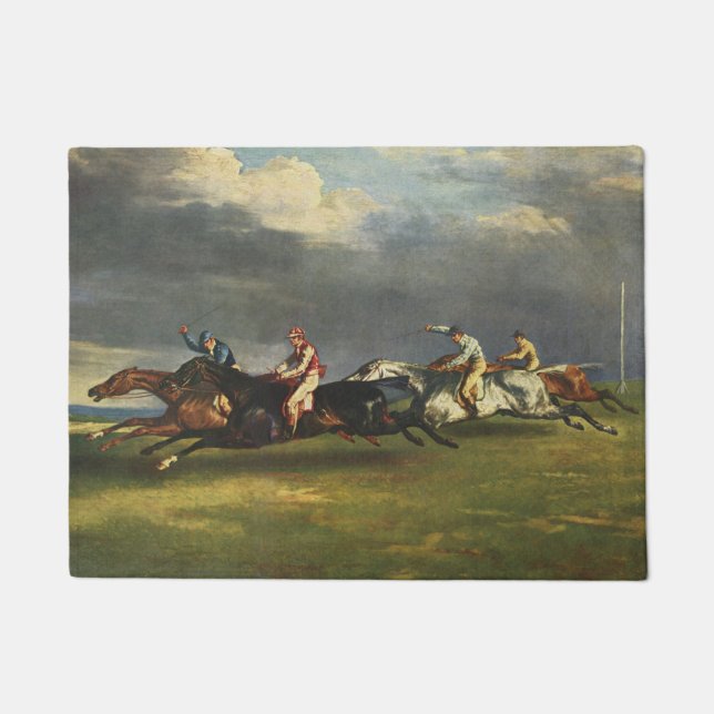 Das Pferderennen der Epsom Derby Fußmatte (Vorderseite)