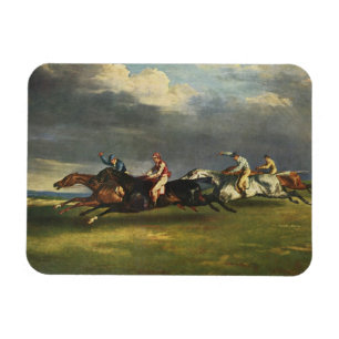 Das Pferderennen der Epsom Derby im Jahr 1821 Magnet