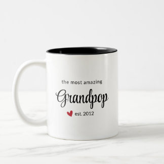 Das Phantastischste Grandpop-Est-Date-Foto Zweifarbige Tasse