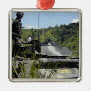 Das philippinische Marinebataillon-Landungs-Team Ornament Aus Metall