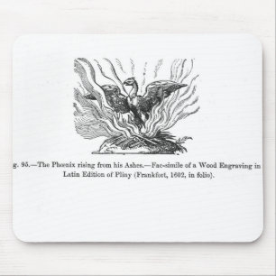 Das Phoenix, das von seiner Asche steigt Mousepad