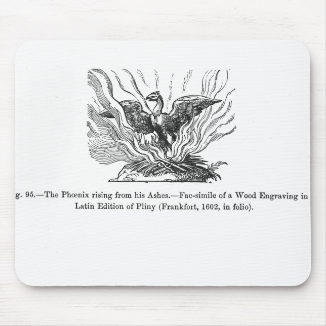 Das Phoenix, das von seiner Asche steigt Mousepad (Vorne)
