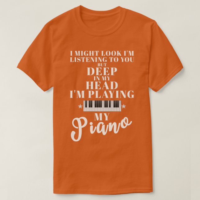 Das Piano-Piano-Piano-Spiel T-Shirt (Design vorne)