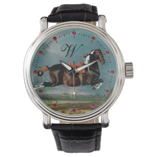 Das Piebaldpferd "Cehero"-Aufzuchtmonogramm Armbanduhr