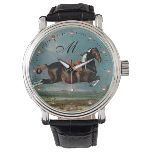 Das Piebaldpferd "Cehero"-Aufzuchtmonogramm Armbanduhr