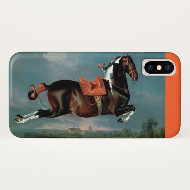 Das Piebaldpferd "Cehero"-Aufzuchtmonogramm Case-Mate iPhone Hülle (Rückseite (Horizontal))