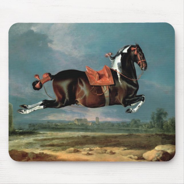 Das Piebaldpferd "Cehero"-Aufzuchtmonogramm Mousepad (Vorne)