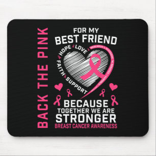 Das Pink Best Friend Breast Cancer Awareness Shirt Mousepad