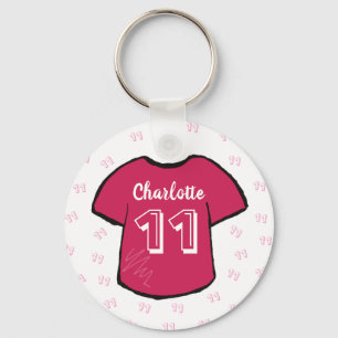 Das pinkfarbene Shirt der Girl Schlüsselanhänger