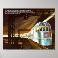 Das Pioneer Zephyr-Poster von 1934
