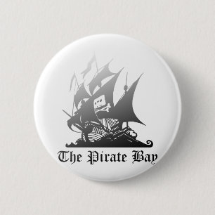 Das Piraten-Bucht-Grau zum Schwarzen Button