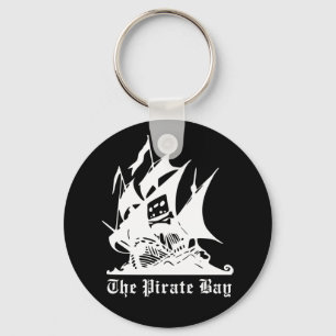 das Piratenbucht-Piratenschiffslogo Schlüsselanhänger