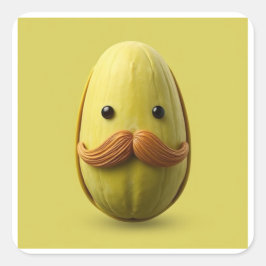 Das "piSTACHio" Quadratischer Aufkleber