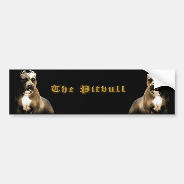 Das PITbull Autoaufkleber (Vorne)