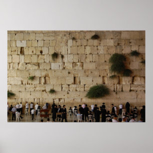 Das Plakat der Western-Wand/der Klagemauer