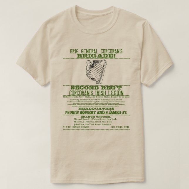 Das Plakat für den Zivilen Krieg Amerikas T-Shirt (Design vorne)
