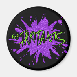 Das Platsche Irritative-Logo - grün/Lila Magnet