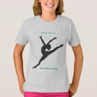Das Playground T-Shirt mit Tänzer in Stahlgrau