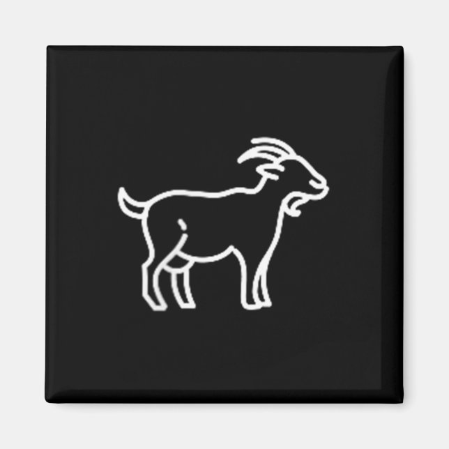 Das Pocket Patch Abzeichen Bekleidung Co. Ziege Ti Magnet (Vorne)