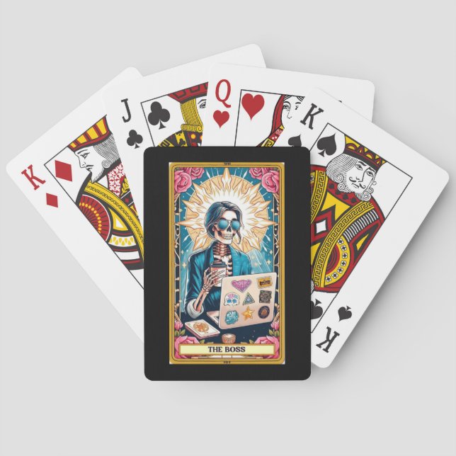 Das Poker-Deck der Boss-Tarot-Karte Spielkarten (Rückseite)