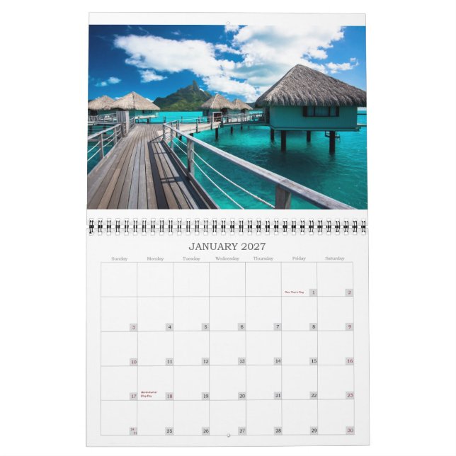 Das Polynesien 2014 Kalender (Jan 2027)