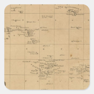 Das Polynesien 2 Quadratischer Aufkleber