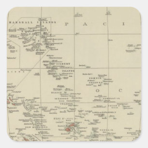 Das Polynesien 5 Quadratischer Aufkleber