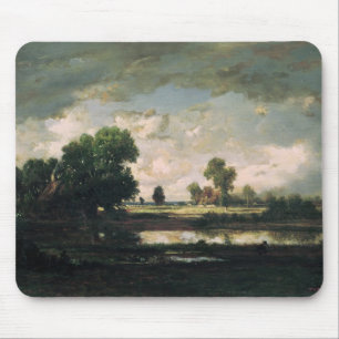Das Pool mit einem stürmischen Himmel, c.1865-7 Mousepad