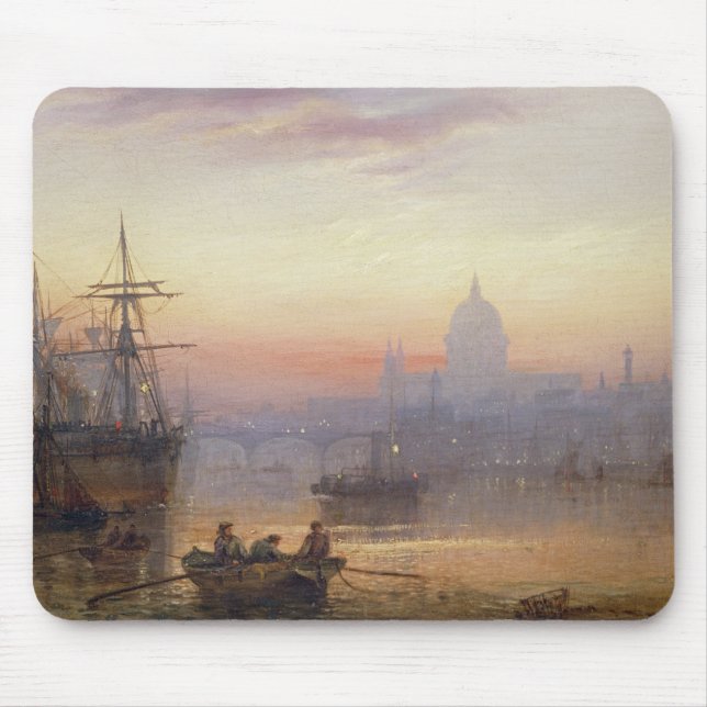 Das Pool von London an Sonnenuntergang, 1876 Mousepad (Vorne)