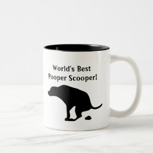 Das Pooper Scooper der Welt bester HundeVater Zweifarbige Tasse