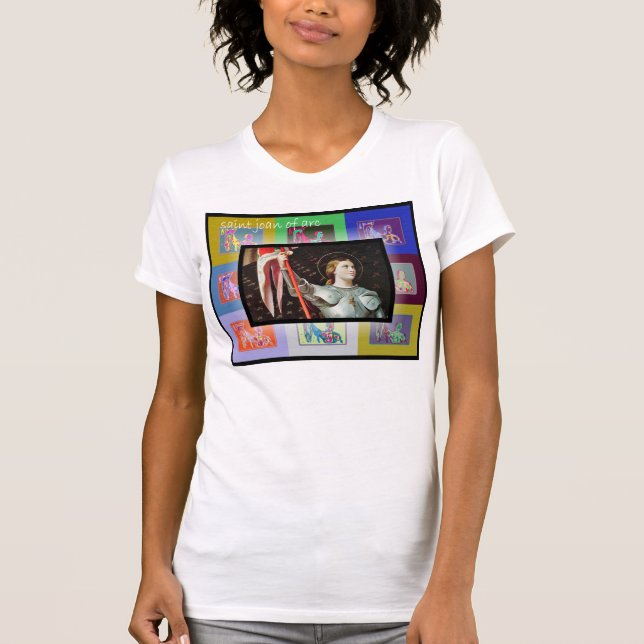 Das Pop-Kunst-Heilige Jeanne d'Arc T-Shirt (Vorderseite)